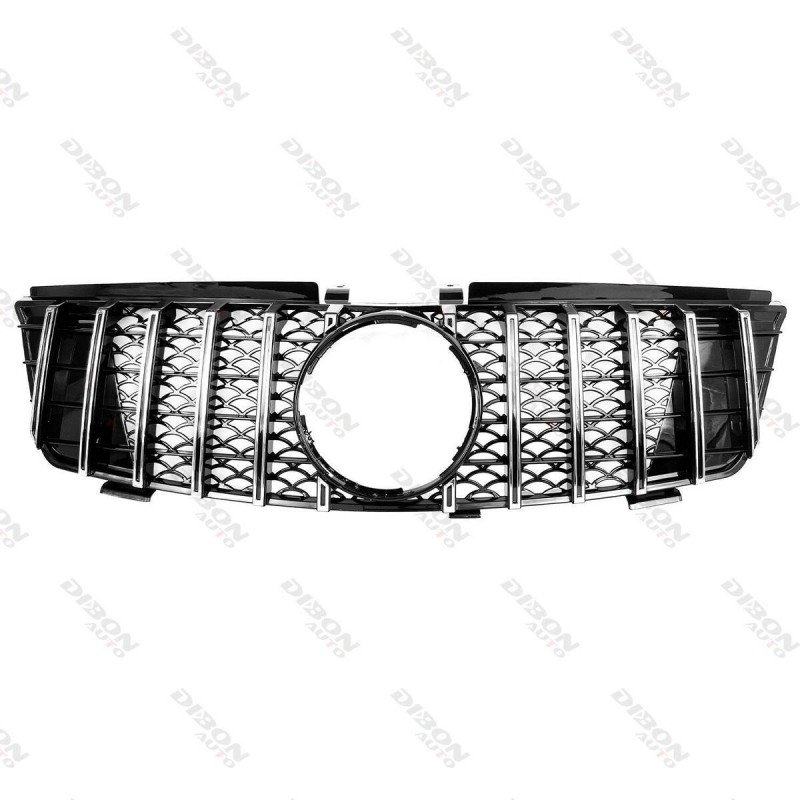 Chrome Black Grille For Mercedes Benz W164 ML Grill ML350 ML450 GT R 2005-2008